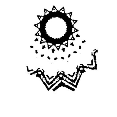 Beyaz arka planda soyut ayrıntı. vektör illüstrasyonu    