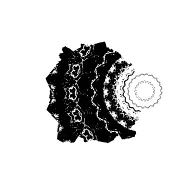 Beyaz arka planda soyut ayrıntı. vektör illüstrasyonu    