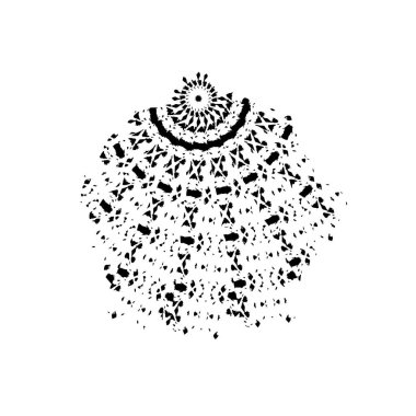 Beyaz arka planda soyut ayrıntı. vektör illüstrasyonu    