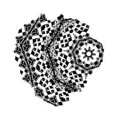 Beyaz arka planda soyut ayrıntı. vektör illüstrasyonu    