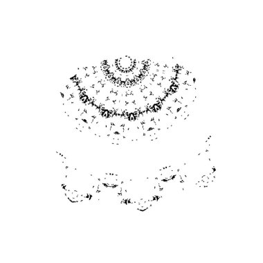 Soyut tek renkli arkaplan. Siyah ve beyaz vektör çizimi 