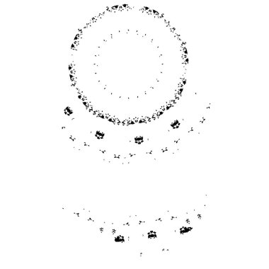  Soyut doku, siyah beyaz arkaplan. vektör illüstrasyonu   