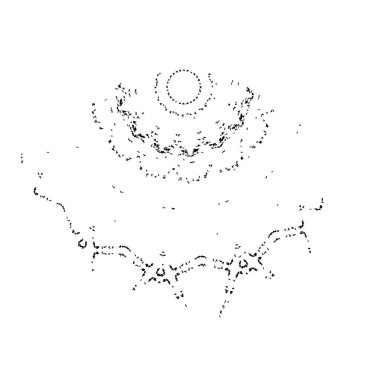  Soyut doku, siyah beyaz arkaplan. vektör illüstrasyonu   