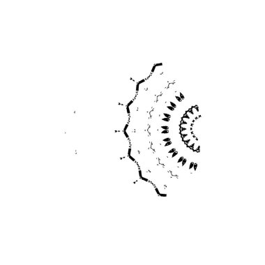 grunge mürekkebi sıçrama vuruşu