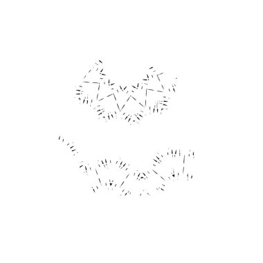 grunge mürekkebi sıçrama vuruşu