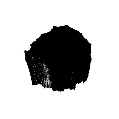 Beyaz arkaplanda siyah vektör fırça darbeleri