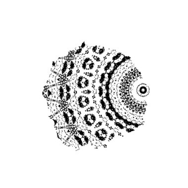 El çizimi vektör illüstrasyonu.