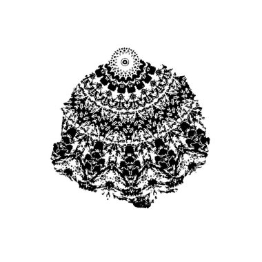 El yapımı mandala. mandala. vektör illüstrasyonu