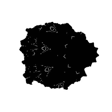 Virüsün izole edilmiş siyah simgesi