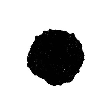 vektör siyah mürekkep çemberi vuruşu. El boyası fırça darbesi. Beyaz arka planda izole edilmiş. çember şekli.