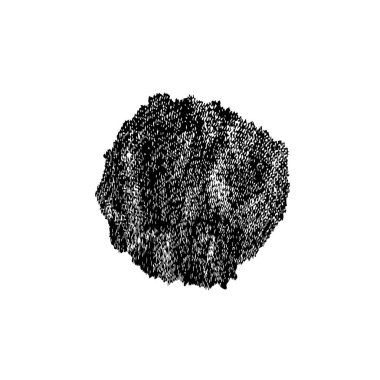 Çemberin siyah-beyaz yuvarlak şekli