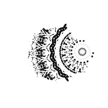 Fırça darbeleriyle tek renkli arkaplanın vektör illüstrasyonu.