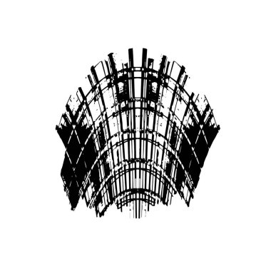 Fırça darbeleriyle tek renkli arkaplanın vektör illüstrasyonu.