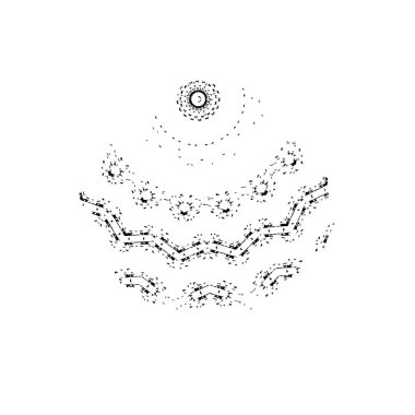 Fırça darbeleriyle tek renkli arkaplanın vektör illüstrasyonu.