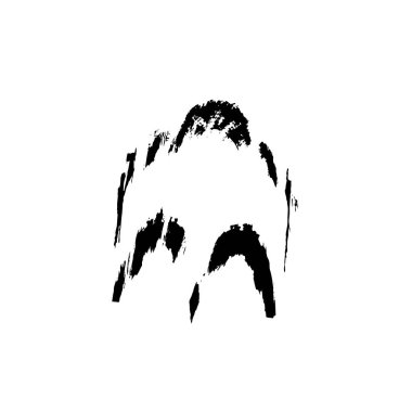 Fırça darbeleriyle tek renkli arkaplanın vektör illüstrasyonu.