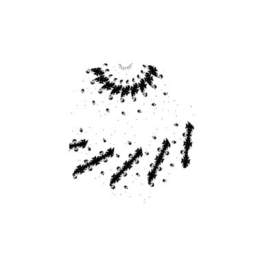  Soyut doku, siyah beyaz arkaplan. vektör illüstrasyonu   