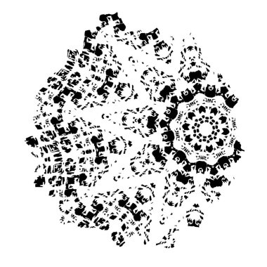  Soyut doku, siyah beyaz arkaplan. vektör illüstrasyonu   