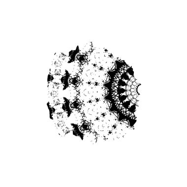  Soyut doku, siyah beyaz arkaplan. vektör illüstrasyonu   