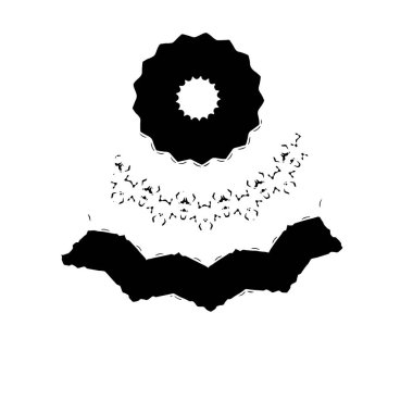 Grunge dokusu. Soyut siyah beyaz arka plan. Tek renkli vintage yüzey        