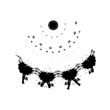 Siyah ve beyaz dokular. monokrom grunge soyut elementler . 