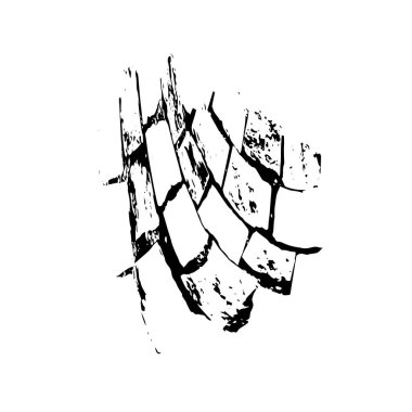 Siyah ve beyaz dokular. monokrom grunge soyut elementler . 