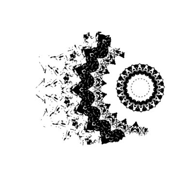 soyut siyah ve beyaz desenli arkaplan 