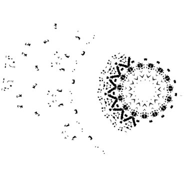  Soyut doku, siyah beyaz arkaplan. vektör illüstrasyonu   