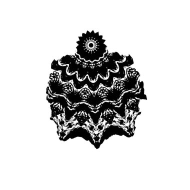 Yuvarlak kabile süsü, vektör illüstrasyon tasarımı