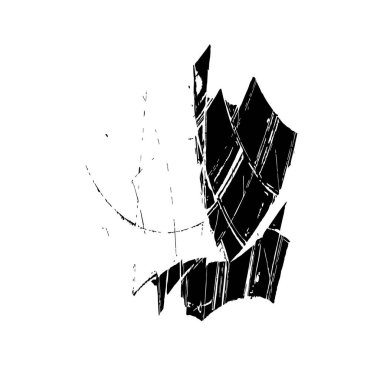 brush stroke, black and white creative element