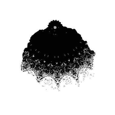 brush stroke, black and white creative element