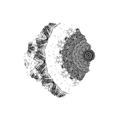 brush stroke, black and white creative element