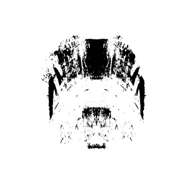 Beyaz arka planda soyut grunge siyah nokta. vektör illüstrasyonu