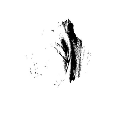 brush stroke, black and white creative element