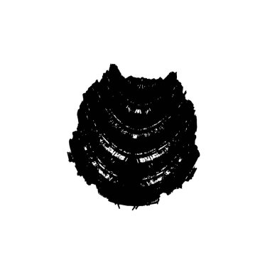 brush stroke, black and white creative element