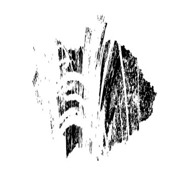 brush stroke, black and white creative element