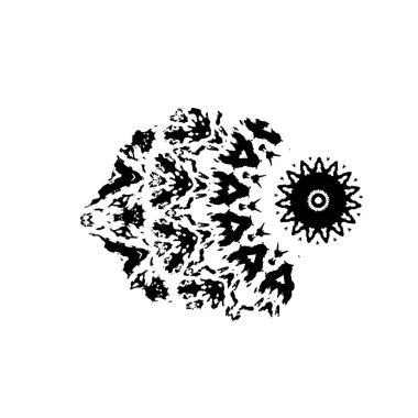 brush stroke, black and white creative element