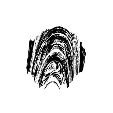 creative element, black brush stroke on white background 