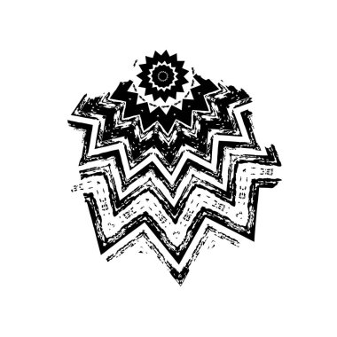 creative element, black brush stroke on white background 