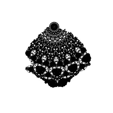 creative black brush stroke on white background 