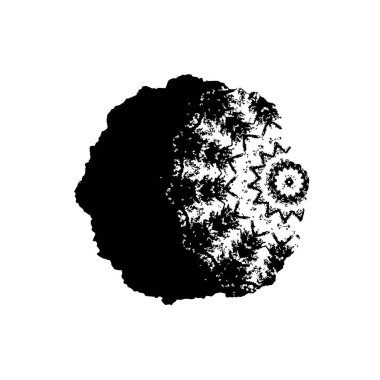 creative black brush stroke on white background 