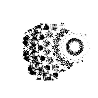 creative black brush stroke on white background 