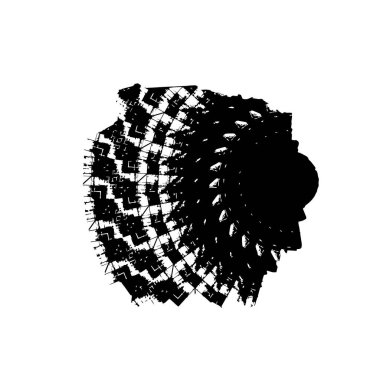 creative black brush stroke on white background 