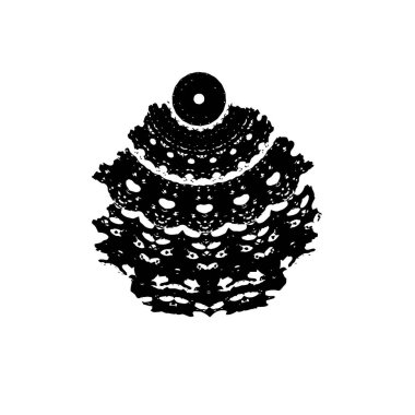 creative black brush stroke on white background 