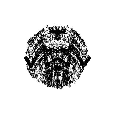 creative black brush stroke on white background 