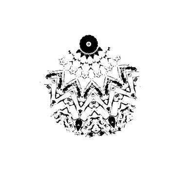 creative black brush stroke on white background 