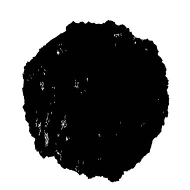 siyah mürekkep fırçası darbesi beyaz arkaplanda izole edildi