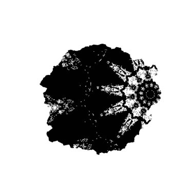 Beyaz arka planda siyah fırça darbesi 