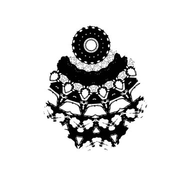 Beyaz arka planda siyah fırça darbesi 