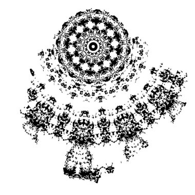 Beyaz arka planda siyah fırça darbesi 