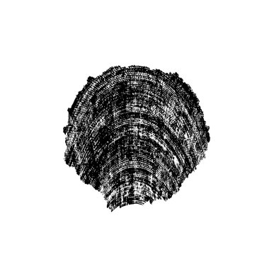 Beyaz arka planda siyah fırça darbesi 